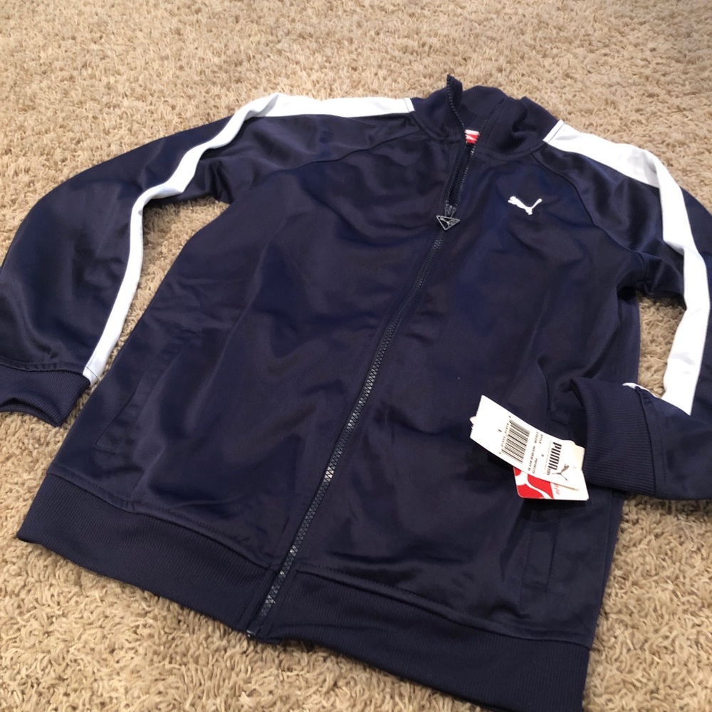 Boys puma zip up jacket